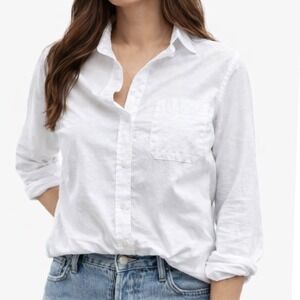 Grayson The Hero White Button Down Shirt Large 04 Classic Fit Cotton Long Sleeve